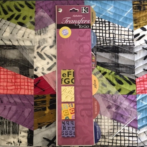 Rub On Transfers To Go Alphabets K&Company NWT - Picture 2 of 10